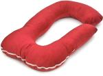 Prime Facie J Shape Conjugate Hollow Red(A)1p356 Microfibre Pregnancy Pillow (147 cm x 86 cm)