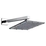 HANDY Stainless Steel, Brass Polished Heavy Rain Drop Shower Easy-to-clean bathroom Head shower (Silver, 12 x 12 inch) Incomplete