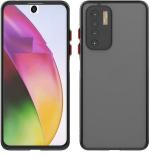 RUNICHA Back Cover for Tecno Camon 17 Pro, Camon 17 Pro (Black, Camera Bump Protector)