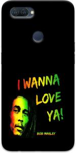 CustomEra Oppo A12 Multicolour Wanna Love Ya Quote Polycarbonate Hard Case Back Cover