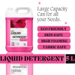 FLISKO washing machine liquid detergent 5L Bucket & Hand Wash Detergent Sanitizer, Biodegradable, Non-Toxic, Eco-Friendly