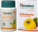 Himalaya AyurSlim 60 Caps (1 Pack) and Vrikshamla 60 Tabs (1 Pack)