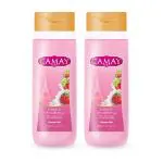 Camay Crme And Strawberry Shower Gel, 500 Ml (Pack Of 2)