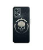 Casotec Skull Pattern Print Design Printed Silicon Soft TPU Back Case Cover for OnePlus Nord CE 2 Lite 5G