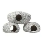 GIG BAZAAR-Aquarium Stone Shelter Rock Realistic Artificial Granite Rock Small Fish Shrimp Hideaway Decoration Ornament Accessories