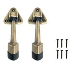 Volo Gold Antique Stylish Door Stopper with Screws (Pack of 2)