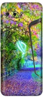 aadia Asus ROG 2 Matte Vinyl Scenery Printed Mobile Skin Sticker with Scratch Resistant Lamination