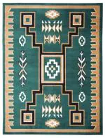 Gaba Carpet Galore Green Canvas Stylish Modern Design Carpet, 6 X 8 Ft