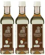 Phalada Pure & Sure Organic Coconut Oil Cold Pressed | Indian Organic Coconut Oil | Coconut Oil for Cooking 500ml | Pure & Sure Coconut Oil 500ml x pack of 3