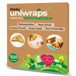 Oddy Uniwraps Food Wrapping Paper Sheets | 10x12 Inches, Pack of 100 Sheets