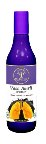 Dr. Nature Vasa Amrit Syrup | Ayurvedic Medicine | Herbal Remedy for Cough, Allergic cough, Dry cough, Cold, Influneza (500ML)