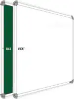 SHELFKING Whiteboard, One Side White Board Marker and Reverse Side Green Chalk Board Surface Whiteboards White, Green board (60 cm x 90 cm)