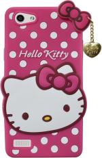 COVERBLACK Rubber Back Cover Compatible model for Oppo Neo 7 ( A33F) Hello Kitty - Pink