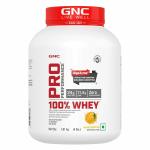 GNC Pro Performance 100% Whey Protein Powder | Boosts Strength & Endurance | Builds Lean Muscles | Fastens Muscle Recovery | Formulated In USA | 24g Protein | 5.5g BCAA | Mango Smoothie | 4 lbs