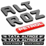 Carmetics Black Plastic 3D Letters Emblem For Tata Altroz