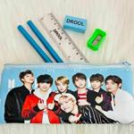 Tera13 BTS Team Pencil Case Pencil Pouch for Kids BTS Army Team Pencil Pouch (1 Piece)