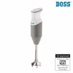 BOSS B132 Portable Hand Blender 225W - Watt | Variable Speed Control | 3 Years Warranty | Easy to Clean and Store | ISI-Marked, Twin Grey
