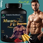 Zemaica Healthcare | Muscle Fit |Growth Muscles | Weight Gain | Muscle Gainer | Protein Powder | Flavor Kesar Kulfi | Pack of 1