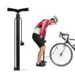 Fitness ScoutHigh Presure Cycle Pump, Portable Aluminum Alloy Bicycle Floor Air Pump Suitable Presta and Shrader Valve