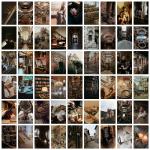 Craft Qila Dark Academia Pack of 54 Aesthetic Wall Collage Kit, Girl Room Decor, Dorm Decor, Photo Collage Kit, Wall Collage