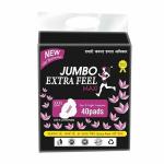 JUMBO EXTRA FEEL 40 sanitary pad  (Pack of 4)