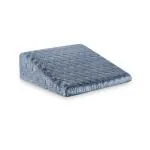 The White Willow Bed Wedge Pillow For Back Support, Post Surgery, Leg Elevation HR & Gel Memory Foam with Cover (20L x 20W x 10H Inch)- Grey