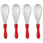 DreamBasket Stainless Steel Egg Whisk / Egg Beater (Pack of 4) for Kitchen