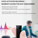 PROUNIC 4K Portable Mini Voice Recorder With Password Protection 32GB Inbuilt Memory 7 Days Continuous Recording with Single Charge, Professional Recorder, HQ Chip, for Study/Business/Meetings/Lectures 32 GB Voice Recorder 32 GB Voice Recorder