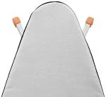 Encasa Homes Ironing Board Cover for Bathla X-Press Ace & Lite Boards with 4 mm Extra Thick Felt Pad - Silver - Heat Resistant Fabric, Protective Insulation from Steam Press, 109x38 cm
