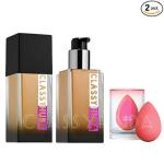 CLASSY HUDA PROFESSIONAL FOUNDATION & BLENDER. COMBO [PACK OF 2] PROFESSIONAL MINI KIT