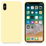M Cart Canary Yellow Silicone Back Case Cover For Iphone Xs, Iphone 10, Iphone X