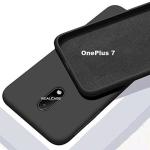 Realcase Black Silicone Back Cover Case For Oneplus 7