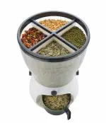 4 IN 1 MULTIPURPOSE FOOD STORAGE, ROTATING CONTAINER - 10 L Plastic Utility Container