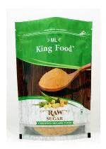 ML KING FOOD Natural Raw Sugar Organically Processed Brown Color 500g Pack Of 1