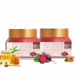 Samisha Organic Beetroot Lip Lightening Scrub For Dark Spots Removal, Soft, Hydrated Lips (pack of 2)