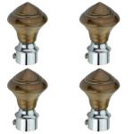 Avlen Heavy-Duty Metal Brackets For Curtains And Rods, Premium Curtain Brackets - Pack Of 4 Decorative Adjustable Drapery Rod Holders For Windows