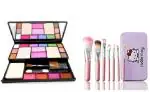 Lenon Makeup 6171 Eyeshadow Platte with 7 pcs Makeup Brush (8 Items in the set)
