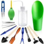 Hasthip Black Plastic, Metal Gardening Tools Kit Plant