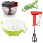 ODD M EVEN Quick Handy Chopper, Blender, Cutter and Strainer Kitchen Tool Set