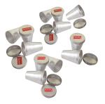 HAZEL Aluminium Kulfi Moulds Set of 12 with Lid | Homemade Kulfi Moulds Set Small Size |Reusable Popsicle Ice Cream Mould DIY Kit