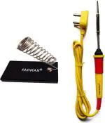 Fadman Yellow, Red Basic Bundle Electric Soldering Iron Kit Of Soldering Iron Stand And Soldering Iron (Set Of 2)