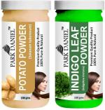 Park Daniel Premium Potato Powder And Indigo Leaf Powder, 100 G Each (Combo Of 2) |Hair Care|Dandruff Control hair Powder|Healthy Strong Hair Mask