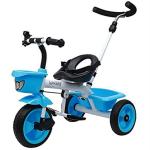 Joyride Blue Metal Tricycle With Parent Push Handle, 24 Months And Up