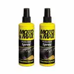 Motomax Protectant Spray (100 ml),Pack of 2 | Repels dust, pollutants| Protect, Restore Faded Vinyl, Plastic, Leather, Dashboard, Rubber, Tyres of Cars, Bikes