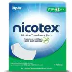 Cipla Nicotex Nicotine Transdermal Patch, 7 Patches (Step 3 - 7mg) Nicotine Patch