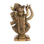 Kalarambh Brass Sheenathji For Home Office Temple Handicraft Art - 2.5 x 1.1 x 4 Inch (L x W x H)