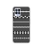 Casotec Black and White Line Design Printed Silicon Soft TPU Back Case Cover for Realme 8i