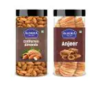 Aldeira Dry Fruits Combo Pack: Almonds & Figs Mix, (500g x 2) Combo Pack of 2 | Fresh & Healthy