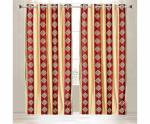 Tanyugg Motif Maroon Polyester Door Curtain 7x4 ft (Design Damas 3D Bullet)