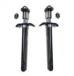 URBAN BUY Stainless Steel Black Coated Gas Lighter, (Pack of 2)